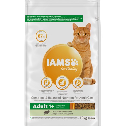 Iams Cat Vitality Adult Lamb 10 kg