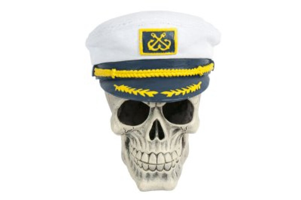 Captain Skull 13X13X15Cm