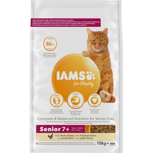 Iams Cat Vitality Senior Chicken 10 kg