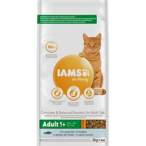 Iams Cat Vitality Adult Ocean Fish 3 kg