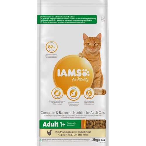 Iams Cat Vitality Adult Chicken 3 kg