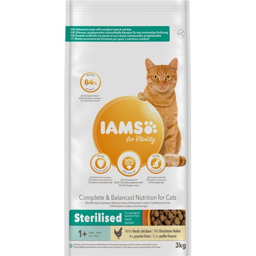 Iams Cat Vitality Adult Sterilised 3 kg