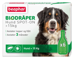 Beaphar Bio Spot On Hund >15 Kg 6 Pipetter