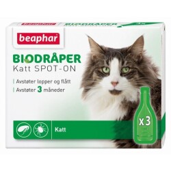 Beaphar Bio Spot On Katt med 3 pipetter