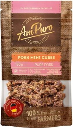 Anipuro Mini Cubes Pork 150g