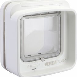 Sureflap Kattedør Dualscan Hvit