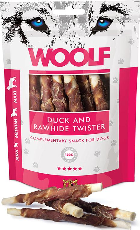 Woolf Duck And Rawhide Twister 100G