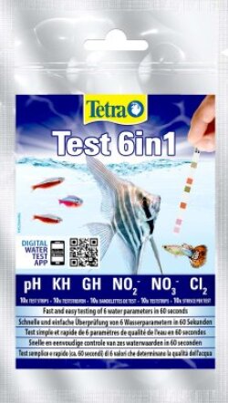 Tetra Testsett 6In1 10St Gh/Kh/No2/No3/Ph/Cl2