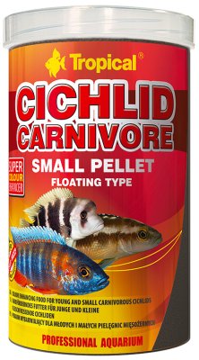 Tropical Cichlid Carnivore Small Pellet 1000Ml/360