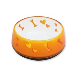 Hundskål Pet Love Bowl Orange 900Ml Tung Botten