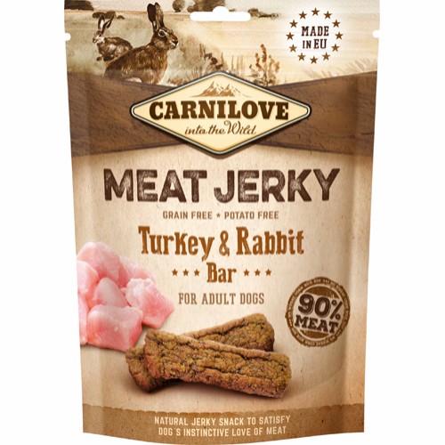 Carnilove Jerky Turkey & Rabbit Bar 100 G